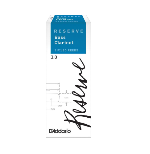 D'Addario Reserve Bass Clarinet Reeds - 5 Per Box