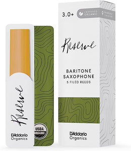 D'Addario Organic Reserve Baritone Saxophone Reeds - 5 Per Box