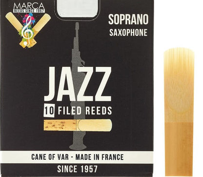 Marca JaZZ Filed Soprano Sax Reeds - 10 Per Box