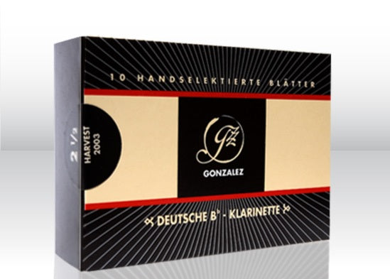 Gonzalez Reeds Gonzalez German Cut Bb Clarinet Reeds - 10 Per Box