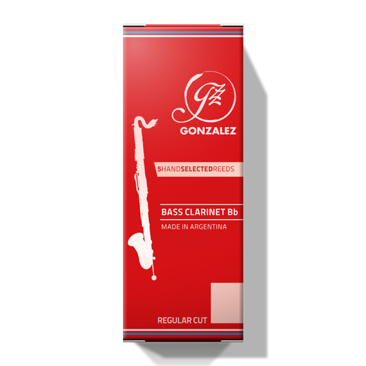 Gonzalez Bass Clarinet (RC) Regular Cut Reeds - 5 Per Box