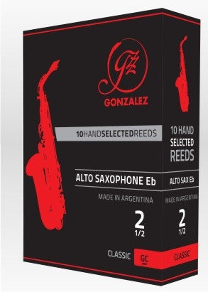 Gonzalez Alto Saxophone Classic Reeds - 10 Per Box