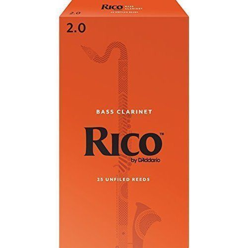 Rico by D'addario Bass Clarinet Reeds Unfiled - 25 Per Box