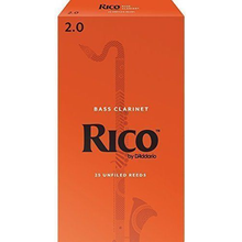Load image into Gallery viewer, Rico by D&#39;addario Bass Clarinet Reeds Unfiled - 25 Per Box