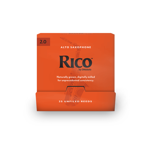 Rico by D'Addario Alto Saxophone Reeds -  Individually-Sealed, 25-Pack