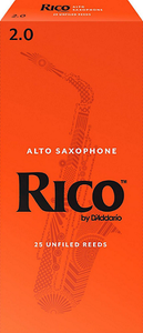 Rico by D'Addario Alto Saxophone Reeds Unfiled - 25 Per Box