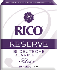Rico Reserve Classic German Bb Clarinet Reeds - 10 Per Box