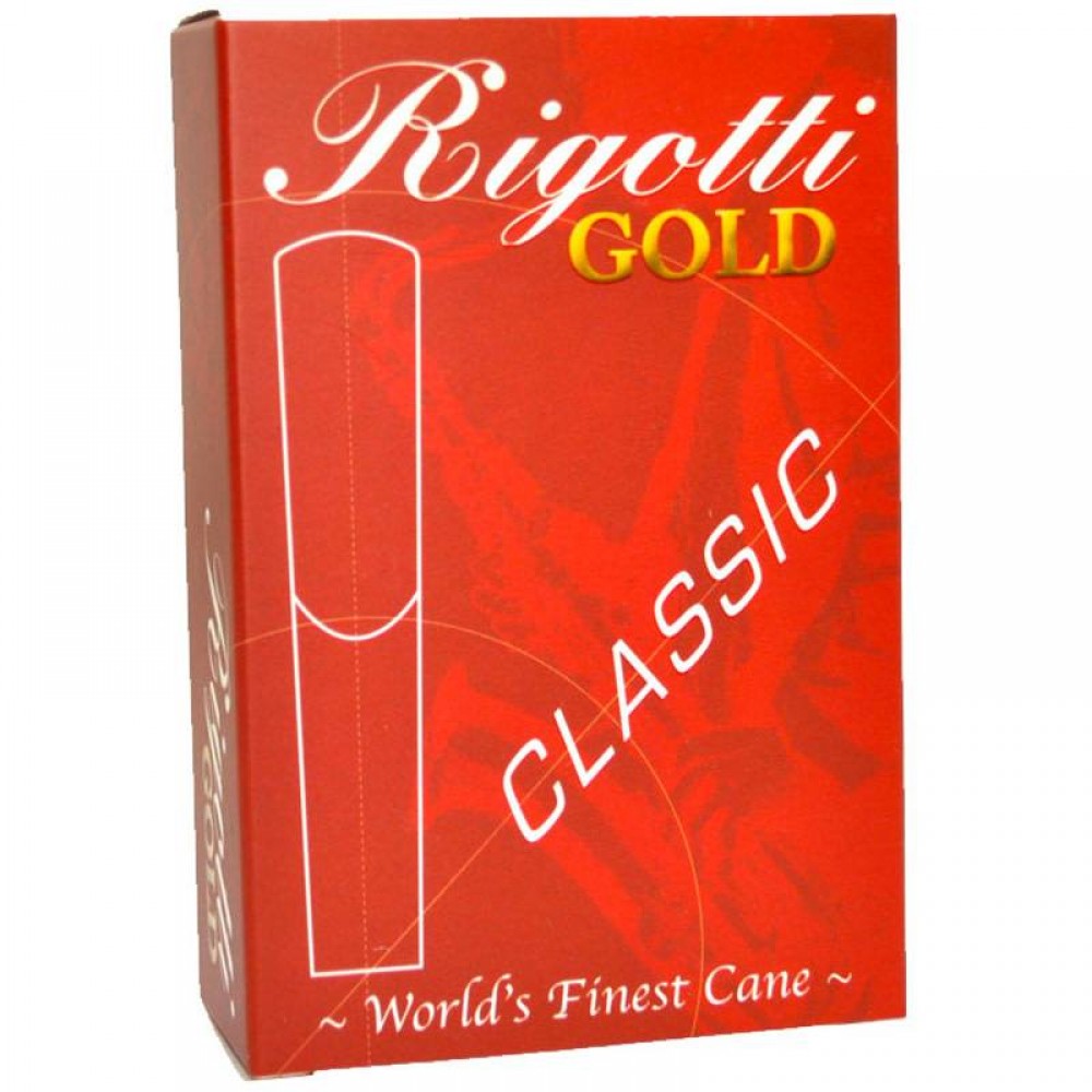 Rigotti Gold Bass Clarinet Reeds - Classic Filed - 10 Per Box