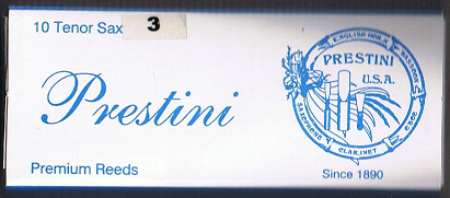 Prestini Tenor Sax Reeds -10 Per Box