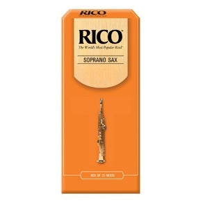 Rico by D'addario Soprano Sax Reeds Unfiled - 25 Per Box