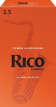 Load image into Gallery viewer, Rico by D&#39;addario Tenor Saxophone Reeds Unfiled - 25 Per Box