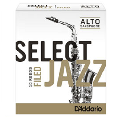 D'Addario Select Jazz Alto Sax Reeds Filed -10 Per Box