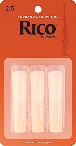 Rico by D'addario Soprano Saxophone Reeds Unfiled - 3 Pack