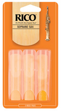 Load image into Gallery viewer, Rico by D&#39;addario Soprano Saxophone Reeds Unfiled - 3 Pack