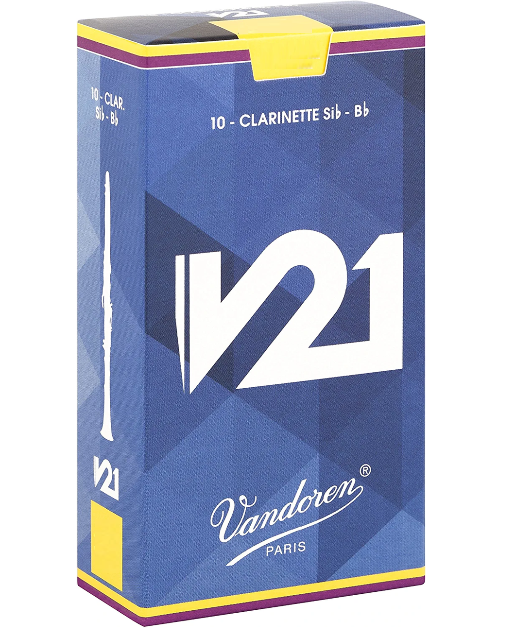 Vandoren Bb Clarinet V-21 Reeds - 10/Box
