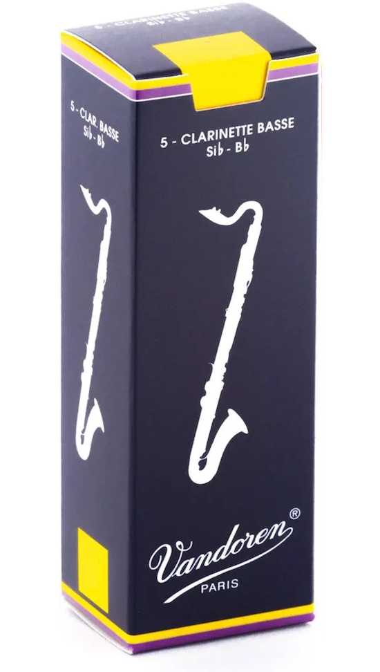Vandoren Bass Clarinet Traditional Reeds - 5 Per Box