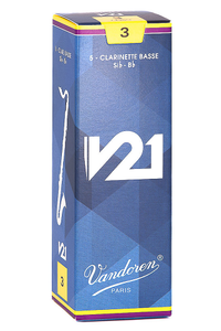 Vandoren  Bass Clarinet V21 Reeds - 5 Per Box