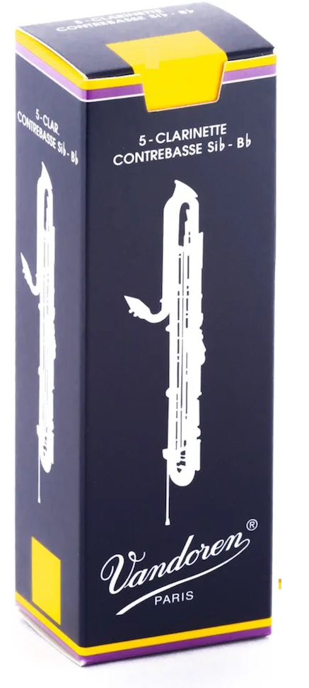 Vandoren Contrabass Clarinet Traditional Reeds - 5 Per Box