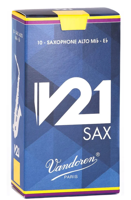 Vandoren V21 Alto Saxophone Reeds - 10/Box