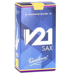 Vandoren V21 Alto Saxophone Reeds - 10/Box