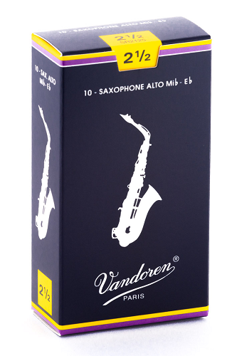 Vandoren Traditional Alto Saxophone Reeds - 10 Per Box