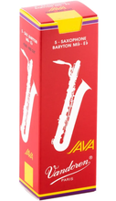 Load image into Gallery viewer, Vandoren Java Red Baritone Saxophone Reeds - 5 Per Box