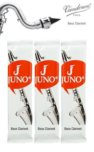 Vandoren Juno Bass Clarinet Reeds - 3 Reed Card