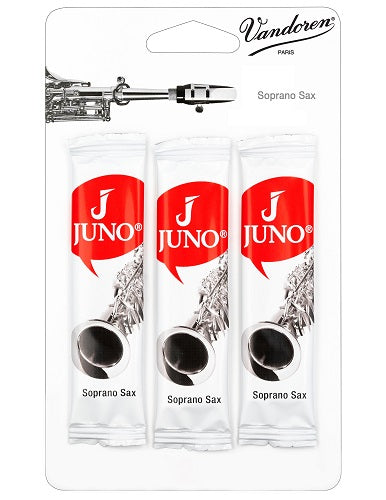 Vandoren Juno Soprano Saxophone Reeds - 3  Reed Card