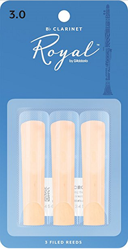 Royal by D'Addario Bb Clarinet Reeds - 3 Pack