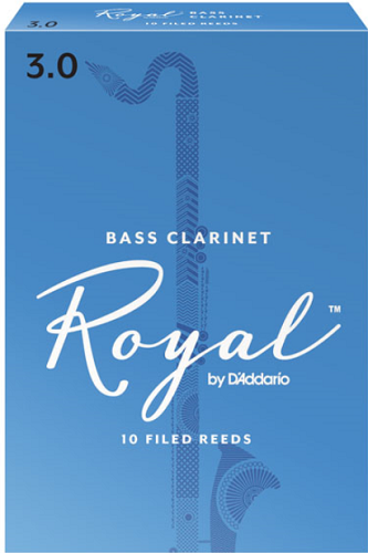 Royal by D'Addario Bass Clarinet Reeds Filed -10 Per Box