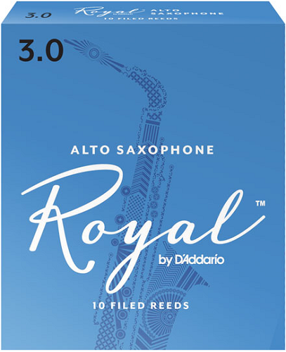 Royal by D'Addario Alto Saxophone Reeds Filed -10 Per Box