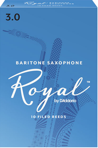 Royal by D'Addario Baritone Saxophone Reeds Filed - 10 Per Box