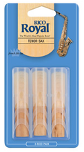 Load image into Gallery viewer, Royal by D&#39;Addario Tenor Saxophone Reeds Filed - 3 Pack