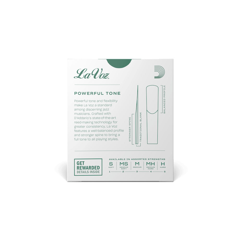 La Voz Bb Clarinet Reeds -10 Per Box