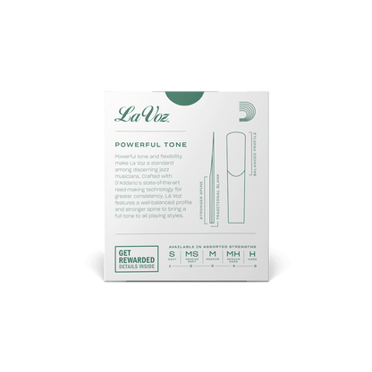 La Voz Bb Clarinet Reeds -10 Per Box