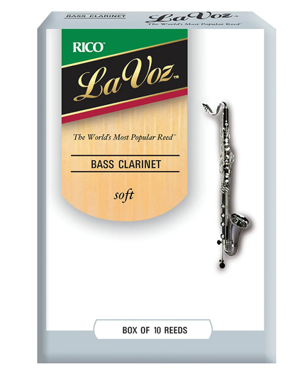 La Voz Bass Clarinet Reeds - 10 Per Box