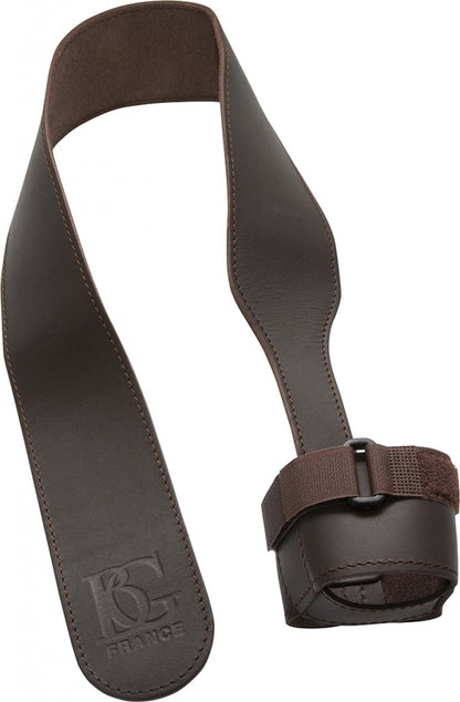 BG France Leather Brown Bassoon Strap (LEATHER Adj CAP) - B06