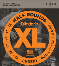 Load image into Gallery viewer, D&#39;addario Half Rounds, Regular Light, 10-46 Electric Guitar Strings