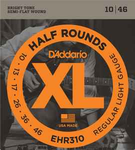 D'addario Half Rounds, Regular Light, 10-46 Electric Guitar Strings