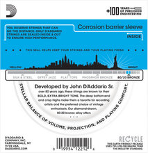 Load image into Gallery viewer, D&#39;addario 80/20 Bronze, Light, 12-53 Acoustic Guitar Strings - EJ11 3-PACK