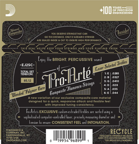 D'addario Pro-Arte Nylon COMPOSITE, Flemenco Guitar Strings