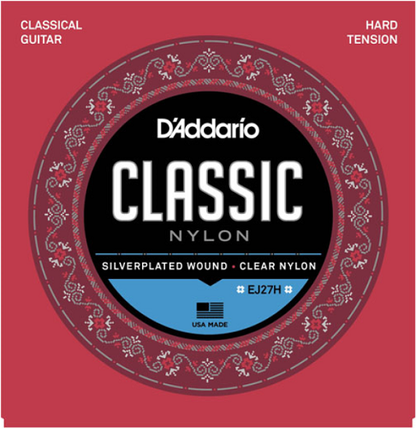 D'Addario Stydent Nylon, Hard Tension Classical Guitar Strings EJ27H