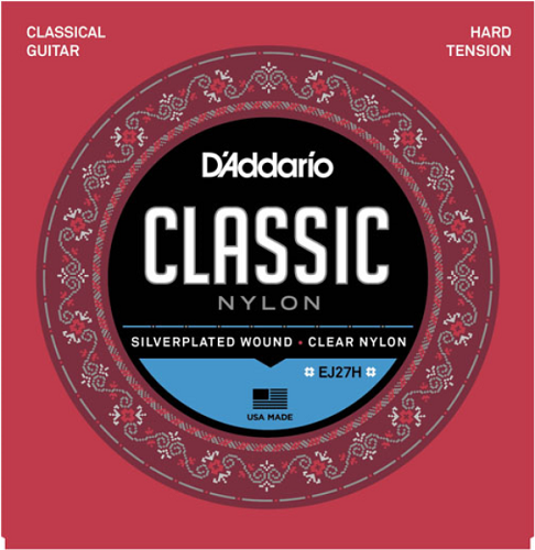 D'Addario Stydent Nylon, Hard Tension Classical Guitar Strings EJ27H