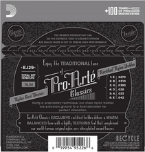 Load image into Gallery viewer, D&#39;addario Pro-Arte Rectified TrebleS, Moderate Tension Classical Guitar Strings