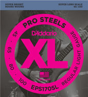 D'addario PROSTEELS, Light, Super Long Scale, 45-100 Bass Guitar Strings