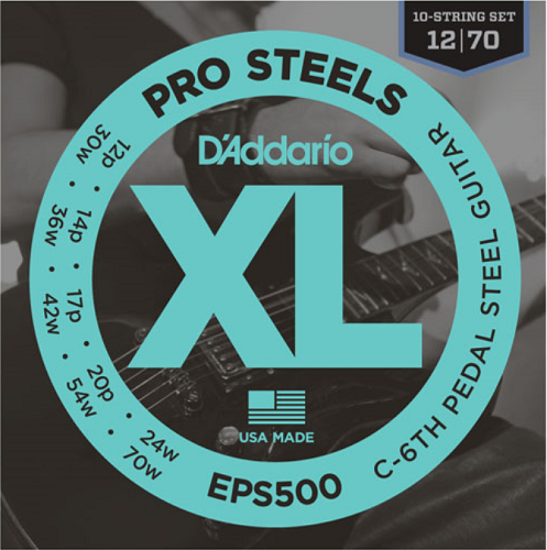 D'addario Pedal Steel StringS, C-6TH Electric Guitar Strings