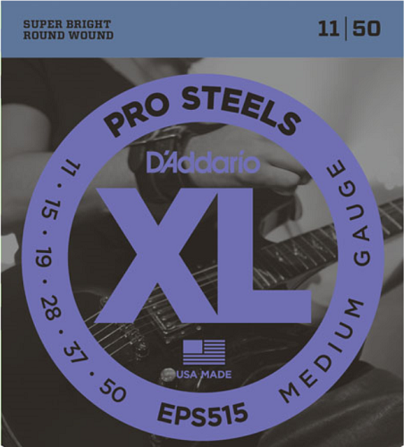 D'addario PROSTEELS, Medium, 11-50 Electric Guitar Strings