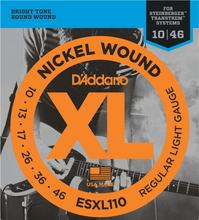 Load image into Gallery viewer, D&#39;addario Nickel Wound Regular LGHT, Double Ball END, 10-46 Electric Guitar Strings ESXL110