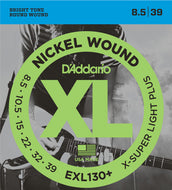 D'addario Nickel Wound, Extra-Super Light PLUS, 8.5-39 Electric Guitar Strings - EXL130+
