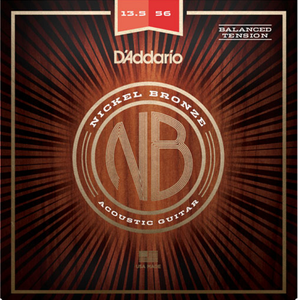 D'addario Nickel Bronze, Balanced Tension Medium, 13.5-56 Acoustic Guitar Strings